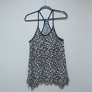 H&M Leopard Print Racerback Tank Top